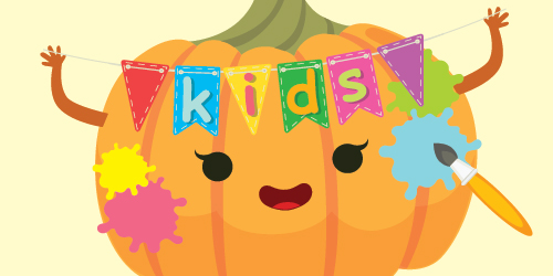 Free pumpkin painting for kids!