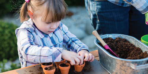 Kids Crafting & Planting